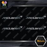 Compatible McLaren Sports Car Name Pack of 4 MINI SIZE Decals Stickers Vinyl - Image 18