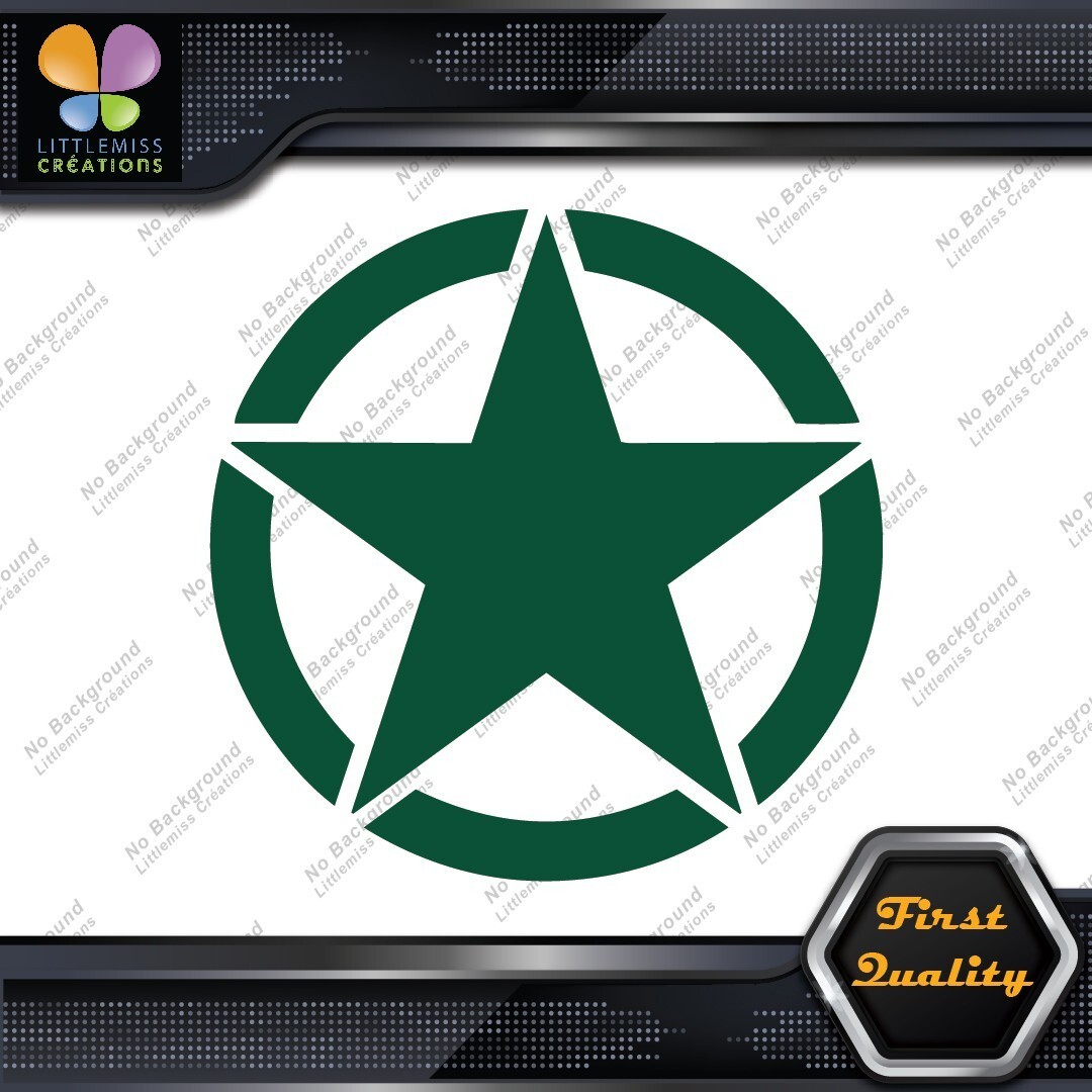 Army Star In Circle Emblem Military US Logo Trucks Cars Decals Stickers Vinyl 277192096137 Army Star in Circle Emblem Military US Logo Trucks Cars Decals Stickers Vinyl - Image 1