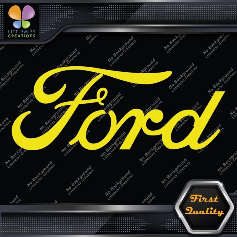 Compatible Ford Vintage Trucks Script Writing lettering Vinyl Decals ...