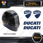 Compatible Ducati Name & Badge Helmet Pk 4 MINI SIZE Decals Stickers Vinyl - Image 11