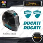 Compatible Ducati Name & Badge Helmet Pk 4 MINI SIZE Decals Stickers Vinyl - Image 12