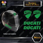 Compatible Ducati Name & Badge Helmet Pk 4 MINI SIZE Decals Stickers Vinyl - Image 13