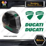 Compatible Ducati Name & Badge Helmet Pk 4 MINI SIZE Decals Stickers Vinyl - Image 14