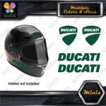 Compatible Ducati Name & Badge Helmet Pk 4 MINI SIZE Decals Stickers Vinyl - Image 15