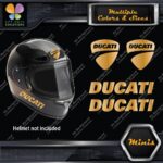 Compatible Ducati Name & Badge Helmet Pk 4 MINI SIZE Decals Stickers Vinyl - Image 16
