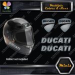 Compatible Ducati Name & Badge Helmet Pk 4 MINI SIZE Decals Stickers Vinyl - Image 17