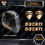 Compatible Ducati Name & Badge Helmet Pk 4 MINI SIZE Decals Stickers Vinyl - Image 18