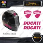 Compatible Ducati Name & Badge Helmet Pk 4 MINI SIZE Decals Stickers Vinyl - Image 19