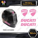 Compatible Ducati Name & Badge Helmet Pk 4 MINI SIZE Decals Stickers Vinyl - Image 20