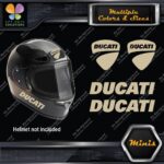 Compatible Ducati Name & Badge Helmet Pk 4 MINI SIZE Decals Stickers Vinyl - Image 22