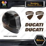Compatible Ducati Name & Badge Helmet Pk 4 MINI SIZE Decals Stickers Vinyl - Image 23