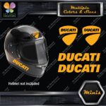 Compatible Ducati Name & Badge Helmet Pk 4 MINI SIZE Decals Stickers Vinyl - Image 7