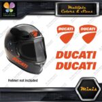 Compatible Ducati Name & Badge Helmet Pk 4 MINI SIZE Decals Stickers Vinyl - Image 8