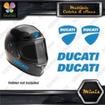 Compatible Ducati Name & Badge Helmet Pk 4 MINI SIZE Decals Stickers Vinyl - Image 9