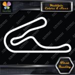 Tsukuba Circuit Raceway Track Map Only JDM Tuning Racing Decals Stickers Vinyl - Image 3
