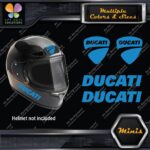 Compatible Ducati Name & Badge Helmet Pk 4 MINI SIZE Decals Stickers Vinyl - Image 26