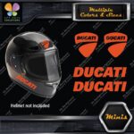 Compatible Ducati Name & Badge Helmet Pk 4 MINI SIZE Decals Stickers Vinyl - Image 25