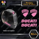 Compatible Ducati Name & Badge Helmet Pk 4 MINI SIZE Decals Stickers Vinyl - Image 28