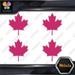 Canadian Maple Leaf Only Canada Emblem Pack of 4 MINI SIZE Decals Stickers Vinyl - Image 20