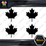 Canadian Maple Leaf Only Canada Emblem Pack of 4 MINI SIZE Decals Stickers Vinyl - Image 3