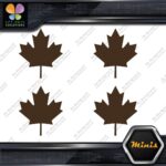 Canadian Maple Leaf Only Canada Emblem Pack of 4 MINI SIZE Decals Stickers Vinyl - Image 23
