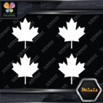 Canadian Maple Leaf Only Canada Emblem Pack of 4 MINI SIZE Decals Stickers Vinyl - Image 4