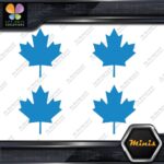 Canadian Maple Leaf Only Canada Emblem Pack of 4 MINI SIZE Decals Stickers Vinyl - Image 9