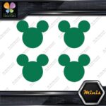 Compatible Mickey Mouse Face Emblem Pack of 4 MINI SIZE Decals Stickers Vinyl - Image 14