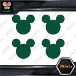Compatible Mickey Mouse Face Emblem Pack of 4 MINI SIZE Decals Stickers Vinyl - Image 15