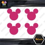 Compatible Mickey Mouse Face Emblem Pack of 4 MINI SIZE Decals Stickers Vinyl - Image 19