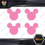 Compatible Mickey Mouse Face Emblem Pack of 4 MINI SIZE Decals Stickers Vinyl - Image 20