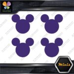 Compatible Mickey Mouse Face Emblem Pack of 4 MINI SIZE Decals Stickers Vinyl - Image 21