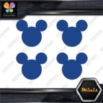Compatible Mickey Mouse Face Emblem Pack of 4 MINI SIZE Decals Stickers Vinyl - Image 10
