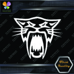 Compatible Arctic Cat Snowbiles Head Only Mouth Fangs Vinyls Decals Stickers - Image 4