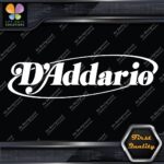 Compatible D'addario Guitars Vintage Oval Logo Music Vinyl Decals Stickers