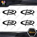 Compatible Rota Wheels Rims Emblem Pack of 4 MINI SIZE Decals Stickers Vinyl