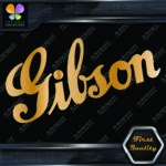 Compatible with Gibson Guitars Diagonal Musical Instrument Vinyl Decals Stickers