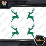 Deer Jumping Male Buck Left & Right Pack of 4 MINI SIZE Decals Stickers Vinyl - Image 15