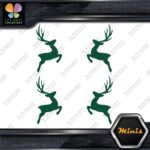 Deer Jumping Male Buck Left & Right Pack of 4 MINI SIZE Decals Stickers Vinyl - Image 16