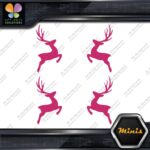 Deer Jumping Male Buck Left & Right Pack of 4 MINI SIZE Decals Stickers Vinyl - Image 20