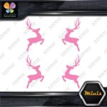 Deer Jumping Male Buck Left & Right Pack of 4 MINI SIZE Decals Stickers Vinyl - Image 21