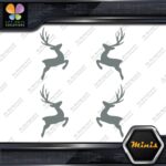 Deer Jumping Male Buck Left & Right Pack of 4 MINI SIZE Decals Stickers Vinyl - Image 4