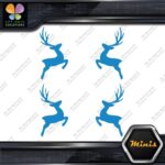 Deer Jumping Male Buck Left & Right Pack of 4 MINI SIZE Decals Stickers Vinyl - Image 10