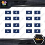 Quebec Flag Canadian Drapeau Québec Pack of 4 MINI SIZE Decals Stickers Vinyl - Image 12