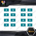 Quebec Flag Canadian Drapeau Québec Pack of 4 MINI SIZE Decals Stickers Vinyl - Image 13