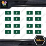 Quebec Flag Canadian Drapeau Québec Pack of 4 MINI SIZE Decals Stickers Vinyl - Image 16