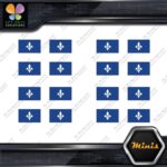Quebec Flag Canadian Drapeau Québec Pack of 4 MINI SIZE Decals Stickers Vinyl
