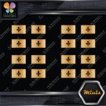 Quebec Flag Canadian Drapeau Québec Pack of 4 MINI SIZE Decals Stickers Vinyl - Image 17