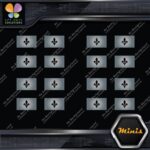 Quebec Flag Canadian Drapeau Québec Pack of 4 MINI SIZE Decals Stickers Vinyl - Image 18