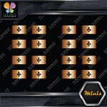 Quebec Flag Canadian Drapeau Québec Pack of 4 MINI SIZE Decals Stickers Vinyl - Image 19